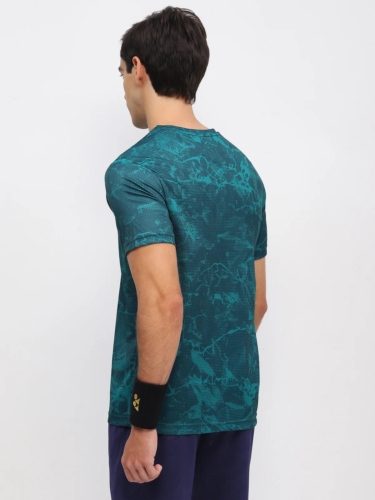 onex 2963 Men’s Round Neck T‑Shirt – TruDry Quick‑Dry Polyester, Lightweight & Breathable Essentia 3 Badminton/Tennis Tee
