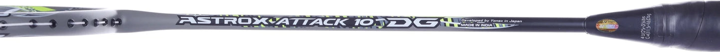 YONEX Astrox Attack 10 DG (Max Tension 35 lbs) Multicolor Strung Badminton Racquet (Pack of: 1, 80 g)