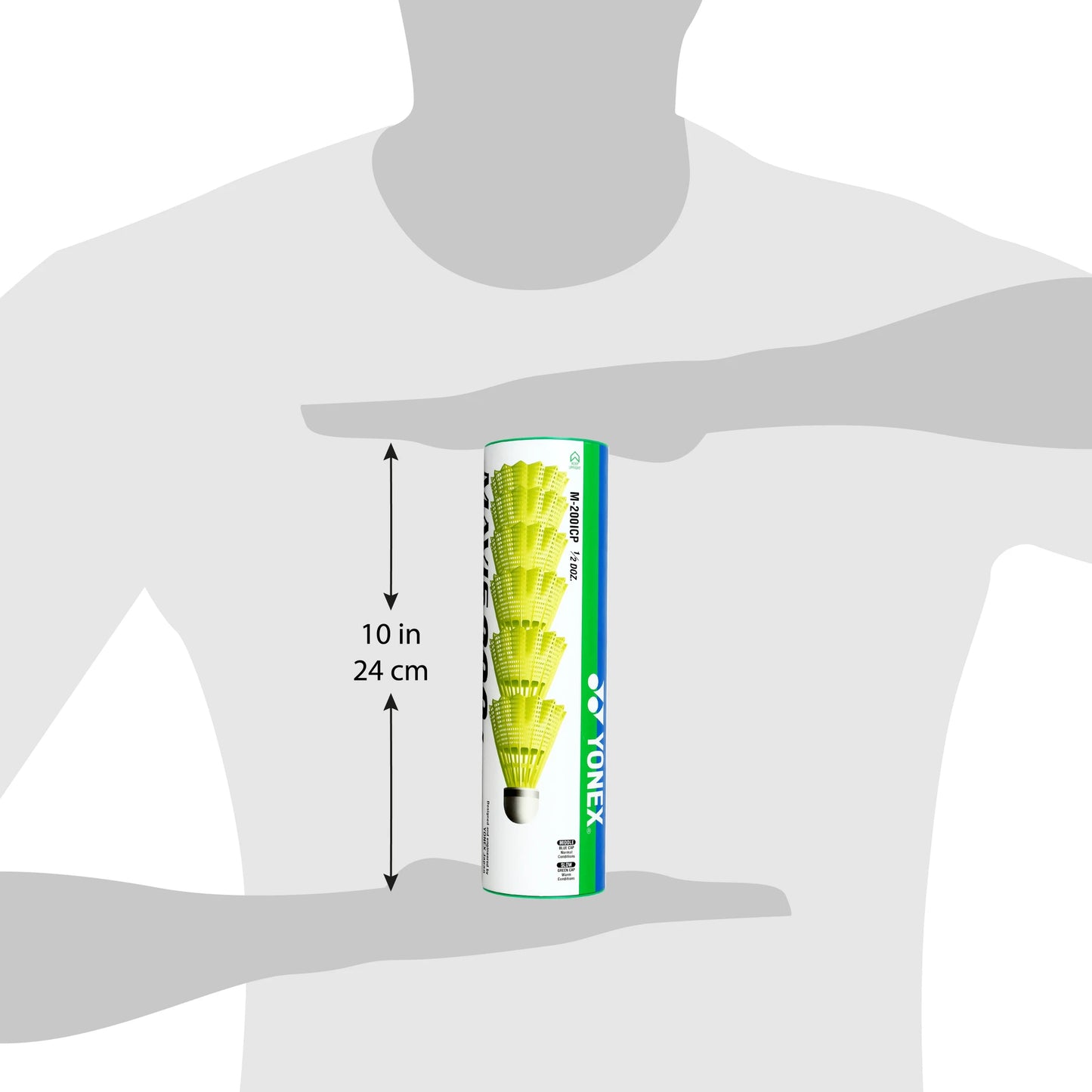 Yonex Mavis 200i Green Yellow Nylon Badminton Shuttlecock