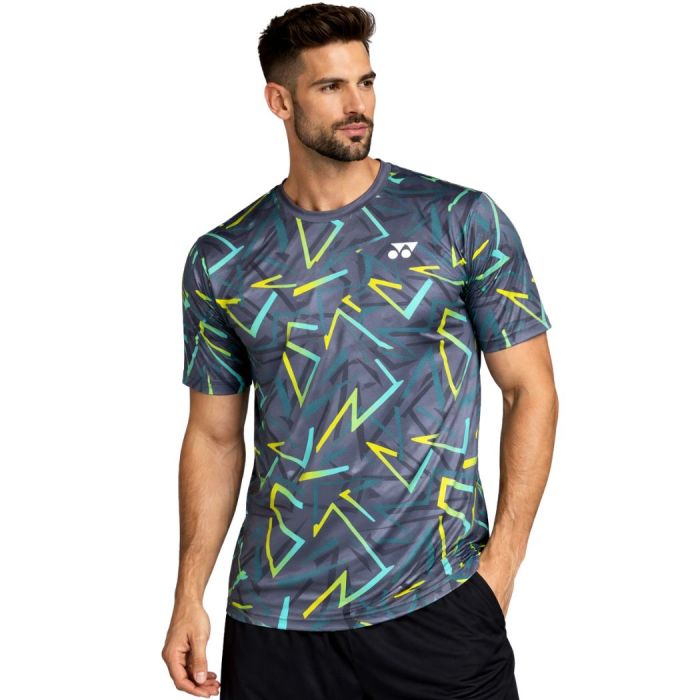 Yonex RM-H036-2875-EASY4-S Mens Round Neck Badminton T-shirt Maritime Blue SMALL Size