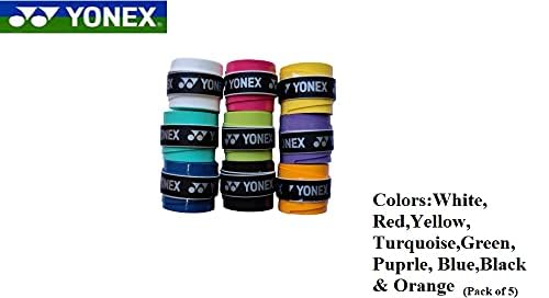 Yonex AC102-60EX Wet Super GRAP Badminton Grip - Pack of 5