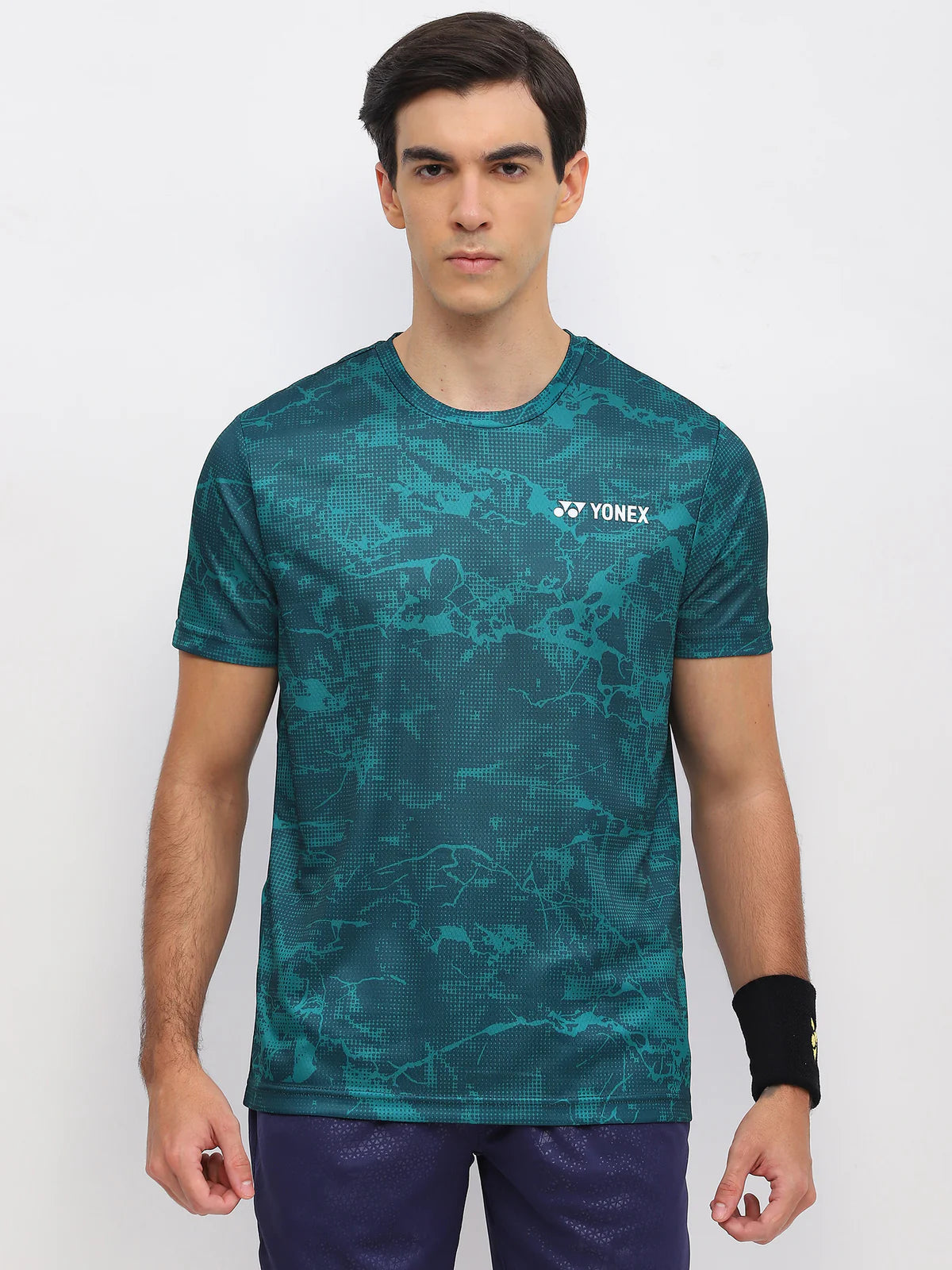 onex 2963 Men’s Round Neck T‑Shirt – TruDry Quick‑Dry Polyester, Lightweight & Breathable Essentia 3 Badminton/Tennis Tee
