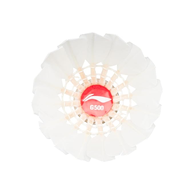 LI-NING G500 White Feather Badminton Shuttlecock
