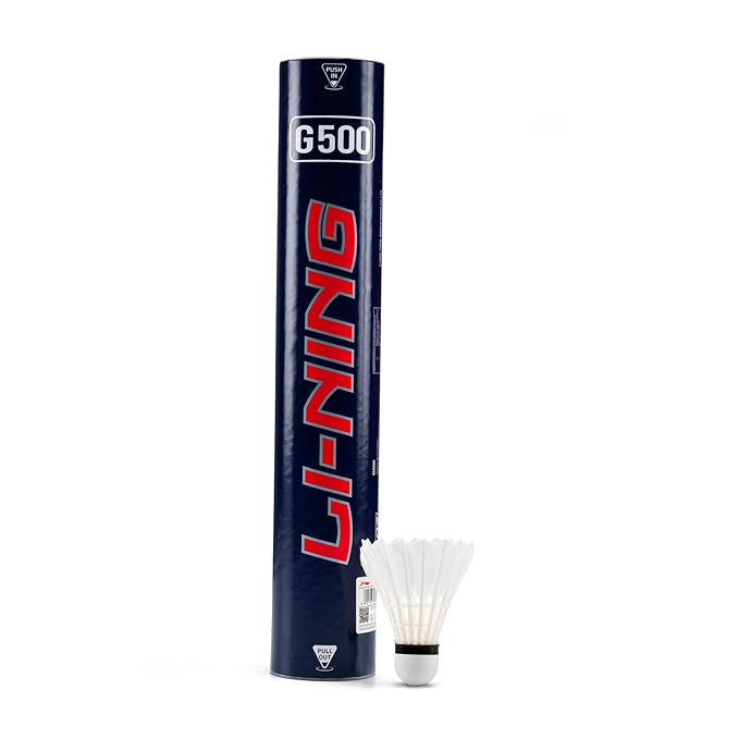 LI-NING G500 White Feather Badminton Shuttlecock