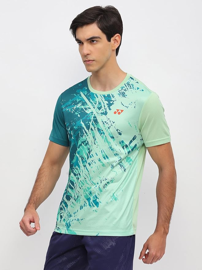 YONEX Essentia 3 Round Neck T-Shirt 2965- Sustainable Performance | TruDry Moisture-Wicking | Cool, Dry and Comfortable | Round Neck | Light Weight | Eco-Friendly T-Shirt Recycled Plastic Bottles