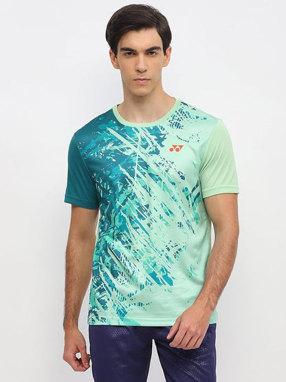 YONEX Essentia 3 Round Neck T-Shirt 2965- Sustainable Performance | TruDry Moisture-Wicking | Cool, Dry and Comfortable | Round Neck | Light Weight | Eco-Friendly T-Shirt Recycled Plastic Bottles