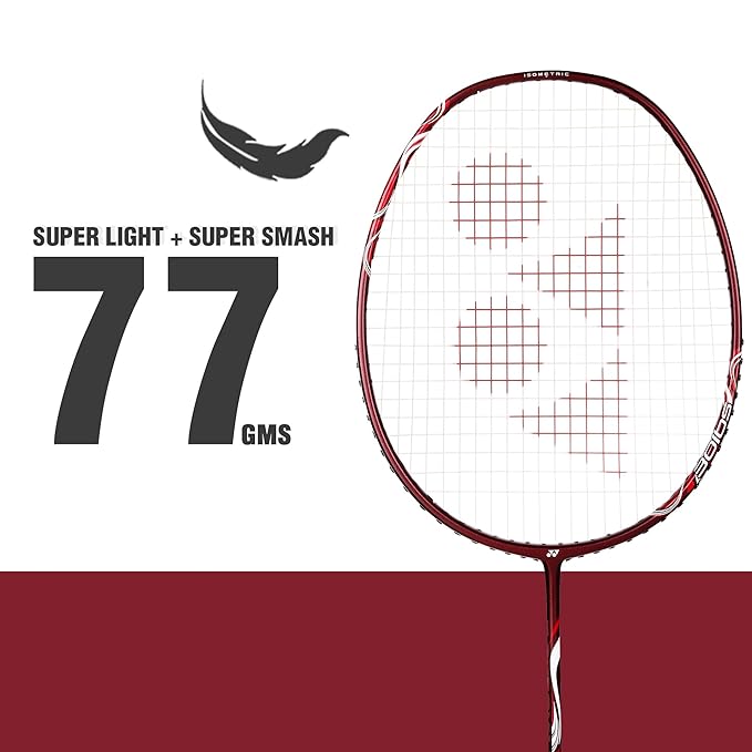 YONEX Astrox Lite 45i (Kurenai), Graphite Badminton Racquet (5U G4, 78 Grams 30 lbs Tension)
