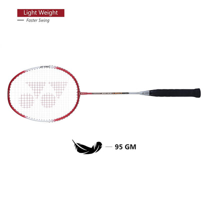 YONEX ZR 100 light Aluminium Badminton Racket (G4, 95 Grams, 26lbs Tension) (Red/White)