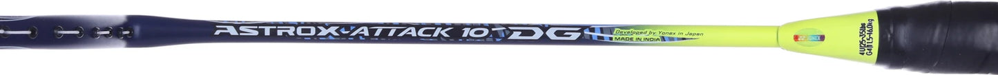 YONEX Astrox Attack 10 DG (Max Tension 35 lbs) Multicolor Strung Badminton Racquet (Pack of: 1, 80 g)