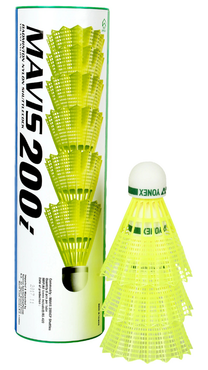 Yonex Mavis 200i Green Yellow Nylon Badminton Shuttlecock