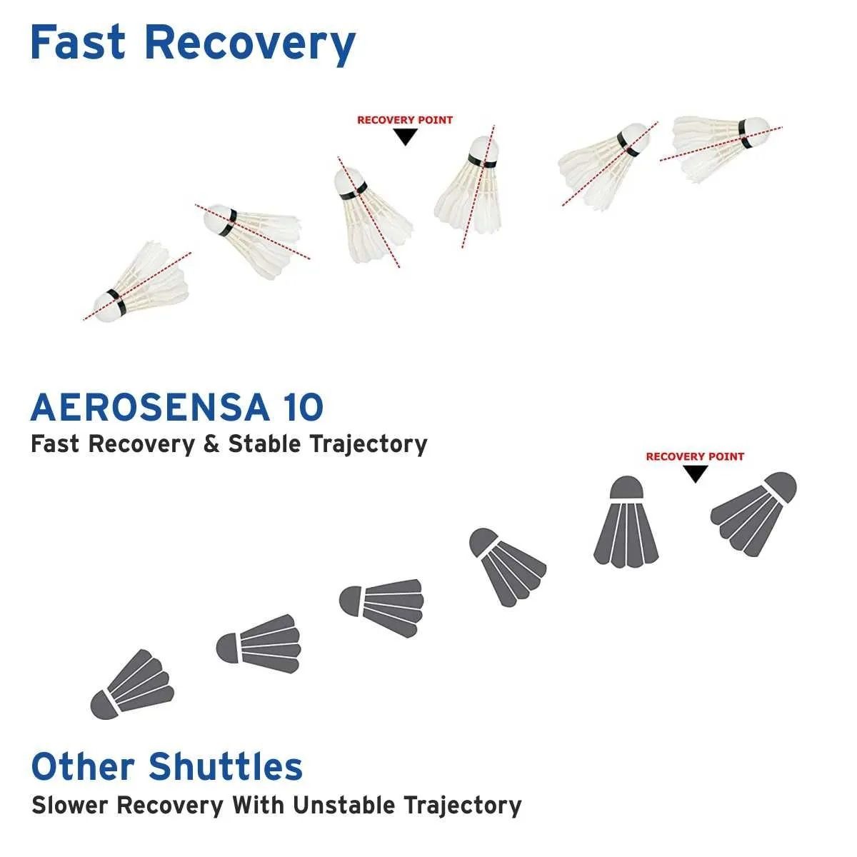 YONEX Aerosensa 10 (AS10) Badminton Feather Shuttlecock