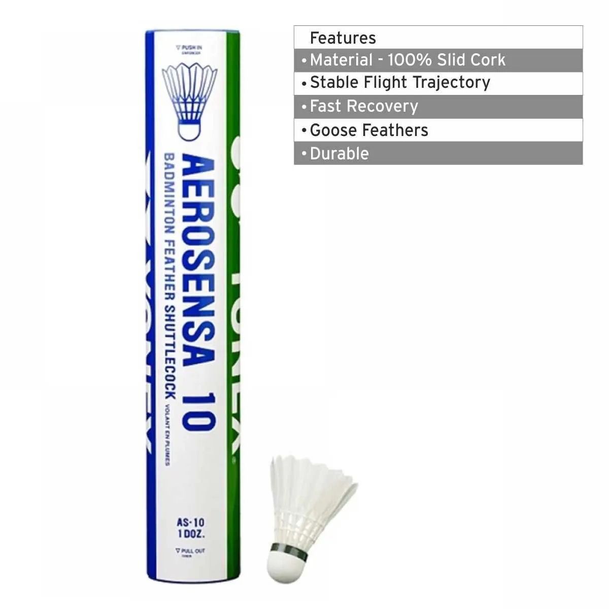 YONEX Aerosensa 10 (AS10) Badminton Feather Shuttlecock