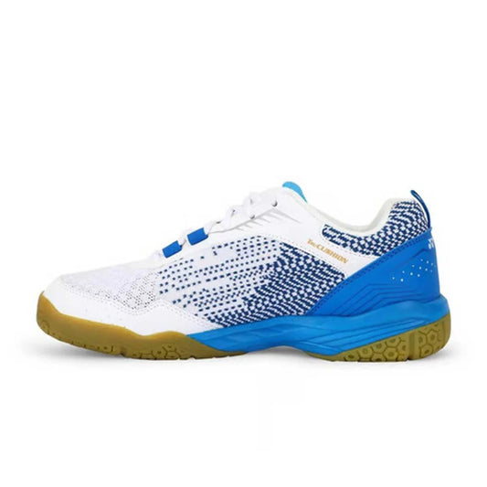 Yonex V100-i Badminton Shoes (WHITE / BLUE Hawai) | UK-2