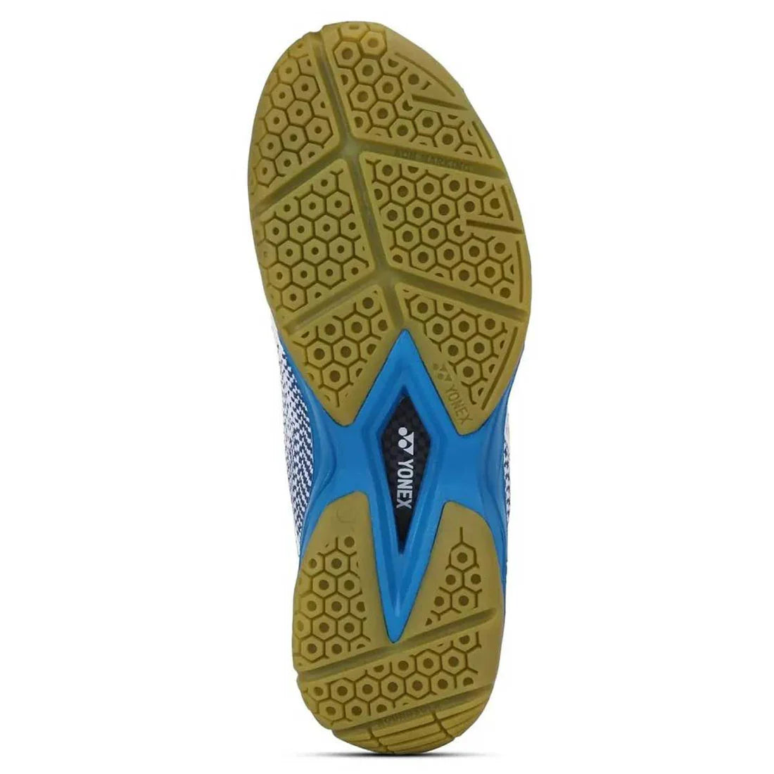 Yonex V100-i Badminton Shoes (WHITE / BLUE Hawai) | UK-2